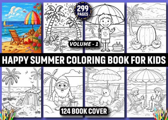 299 Happy Summer Coloring Book for Kids