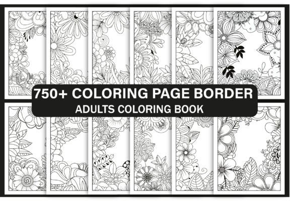 650 Borders Coloring Page Bundle