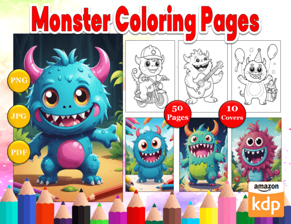 Cute Monster Coloring Pages