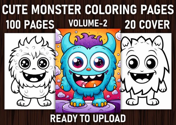 Cute Monster Coloring Pages for Kids