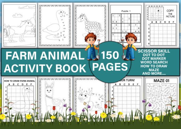 Farm Animal Activity Book Vol-2