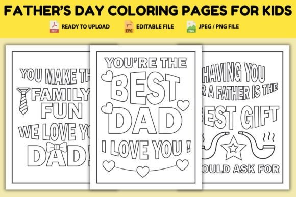 Father's Day Coloring Pages for Kids