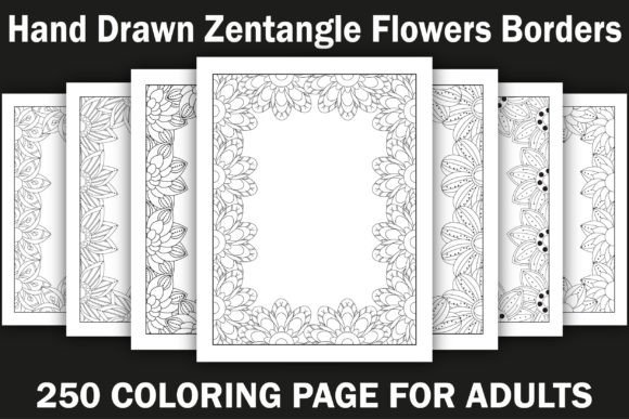 Hand Drawn Zentangle Flowers Borders: A Practical Guide for Creators and Publishers