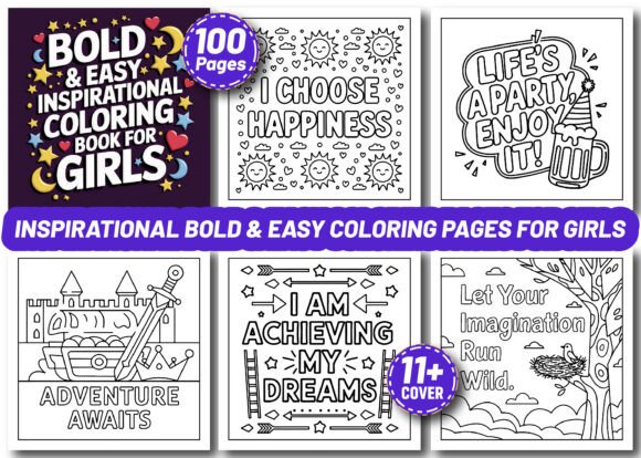 Inspirational Bold Easy Coloring Pages