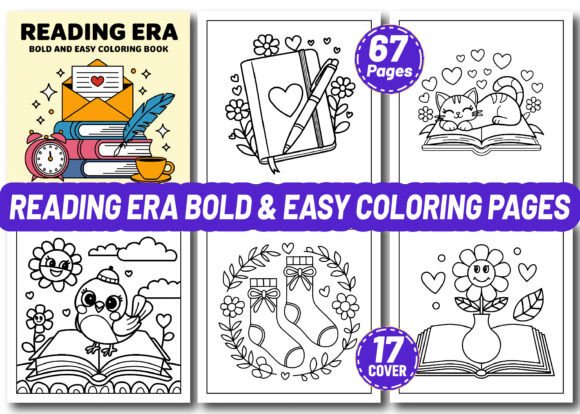 Reading Era Bold Easy Coloring Pages