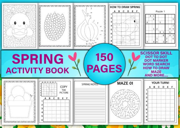 Spring Activity Book for Kids Vol-2