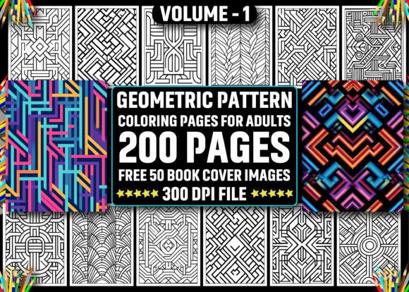 Unlock Creative Freedom with 200 Geometric Pattern Coloring Pages for KDP and Beyond